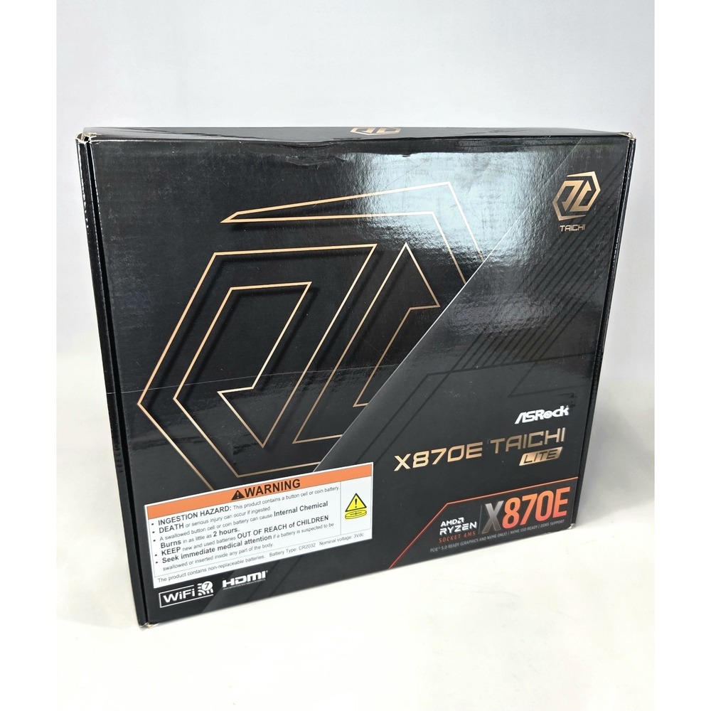 ASRock X870E Taichi Lite AM5 AMD SATA 6Gb/s E ATX Motherboard Brand New